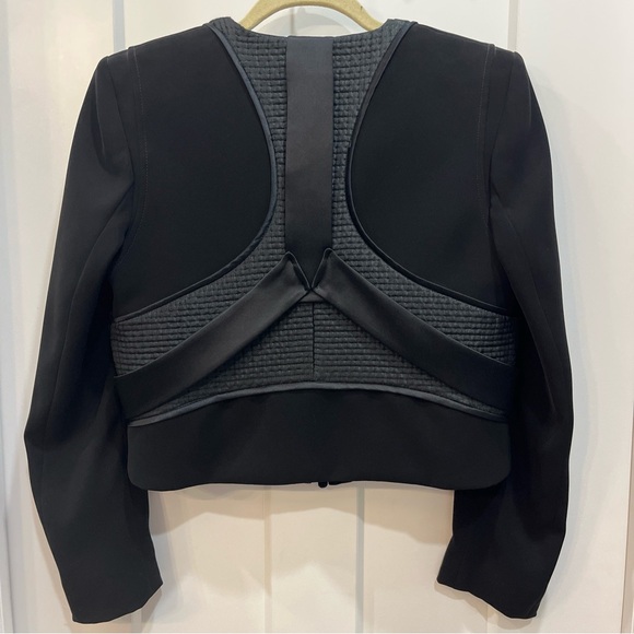 Altuzarra Women Black Evening Jacket Hook And Eye Closure Long Sleeve Size 40 M - Picture 10 of 12